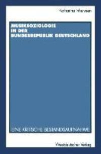 Cover: 9783531130231 | Musiksoziologie in der Bundesrepublik Deutschland | Inhetveen | Buch