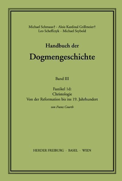 Cover: 9783451007507 | Christologie. Faszikel.1d | Franz Courth | Taschenbuch | Deutsch