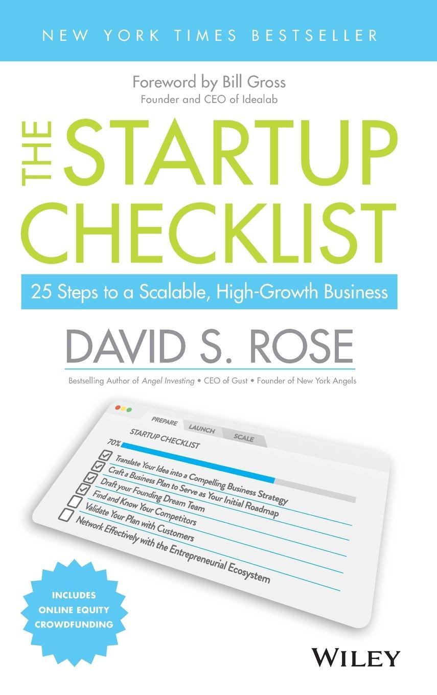 Cover: 9781119163794 | The Startup Checklist | David S. Rose | Buch | 305 S. | Englisch