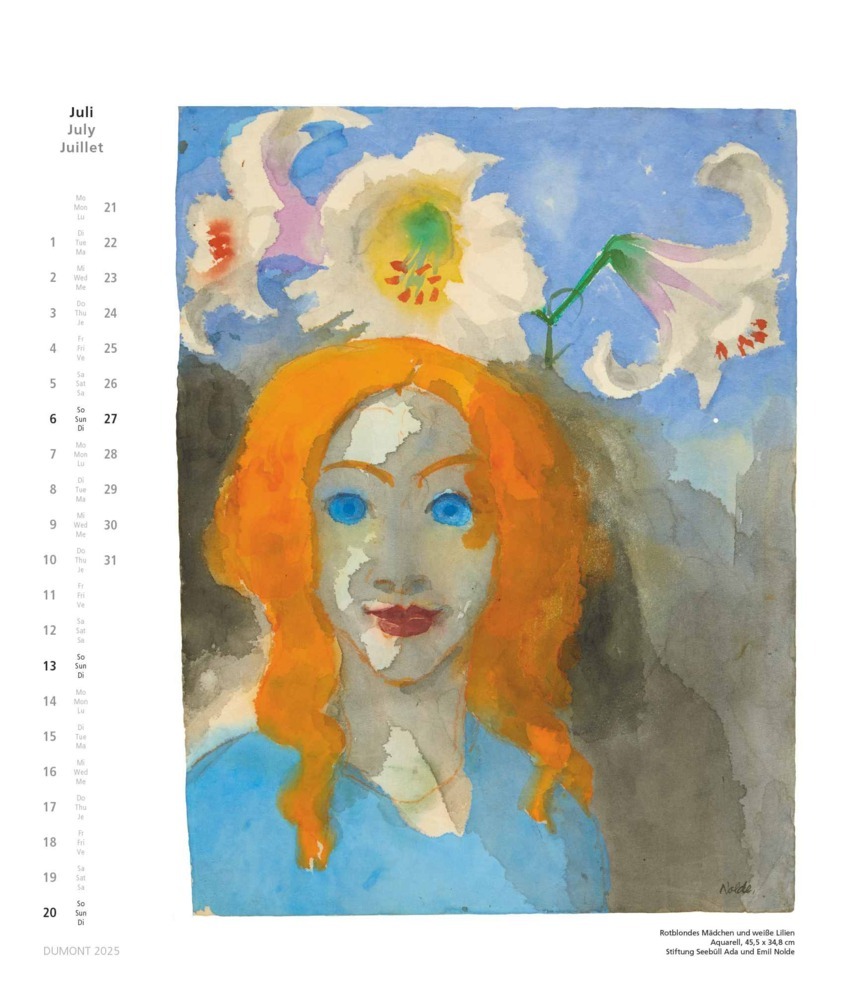 Bild: 4250809652979 | Emil Nolde 2025 - Kunstkalender - Wandkalender im Format 34,5 x 40...