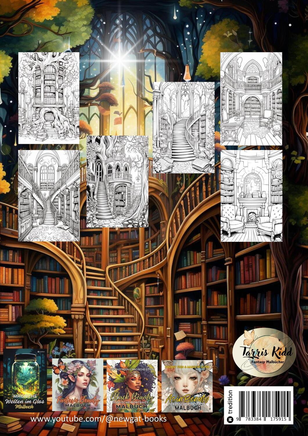 Rückseite: 9783384175915 | Fantasy Malbuch für Erwachsene und Jugendliche - Magische...