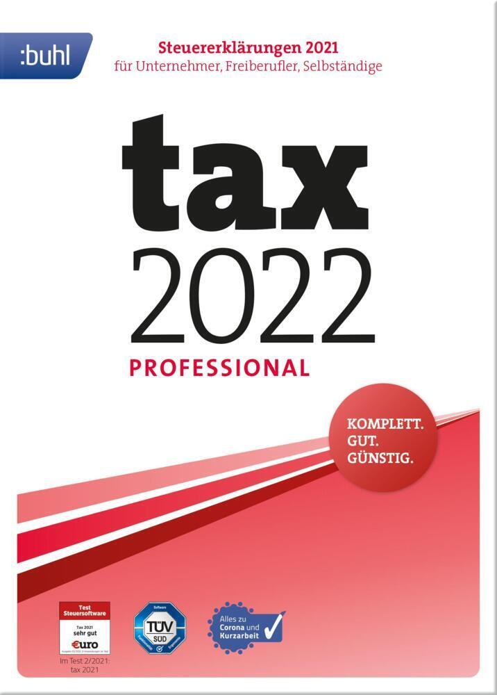 Cover: 4011282004026 | tax 2022 Professional | Buhl Data Service GmbH | CD-ROM | 2021