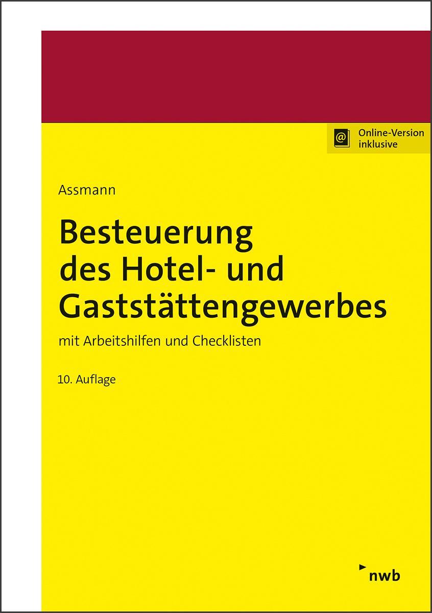 Cover: 9783482450907 | Besteuerung des Hotel- und Gaststättengewerbes | Eberhard Assmann