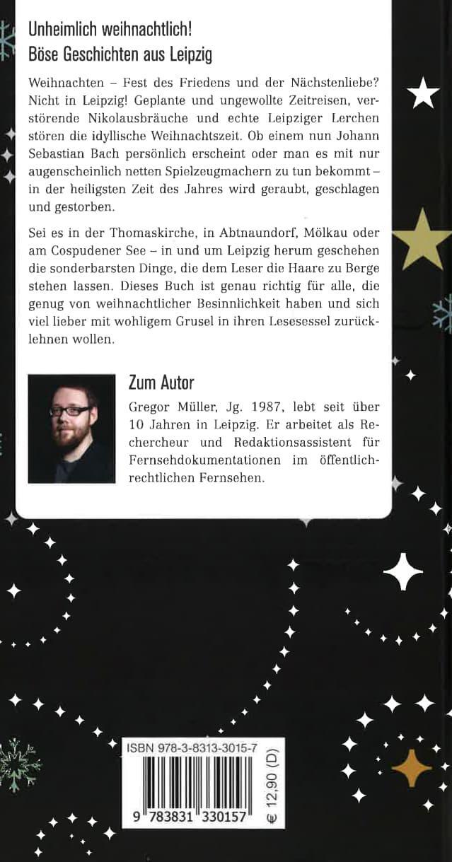 Rückseite: 9783831330157 | Unheimlich weihnachtlich! Böse Geschichten aus Leipzig | Gregor Müller