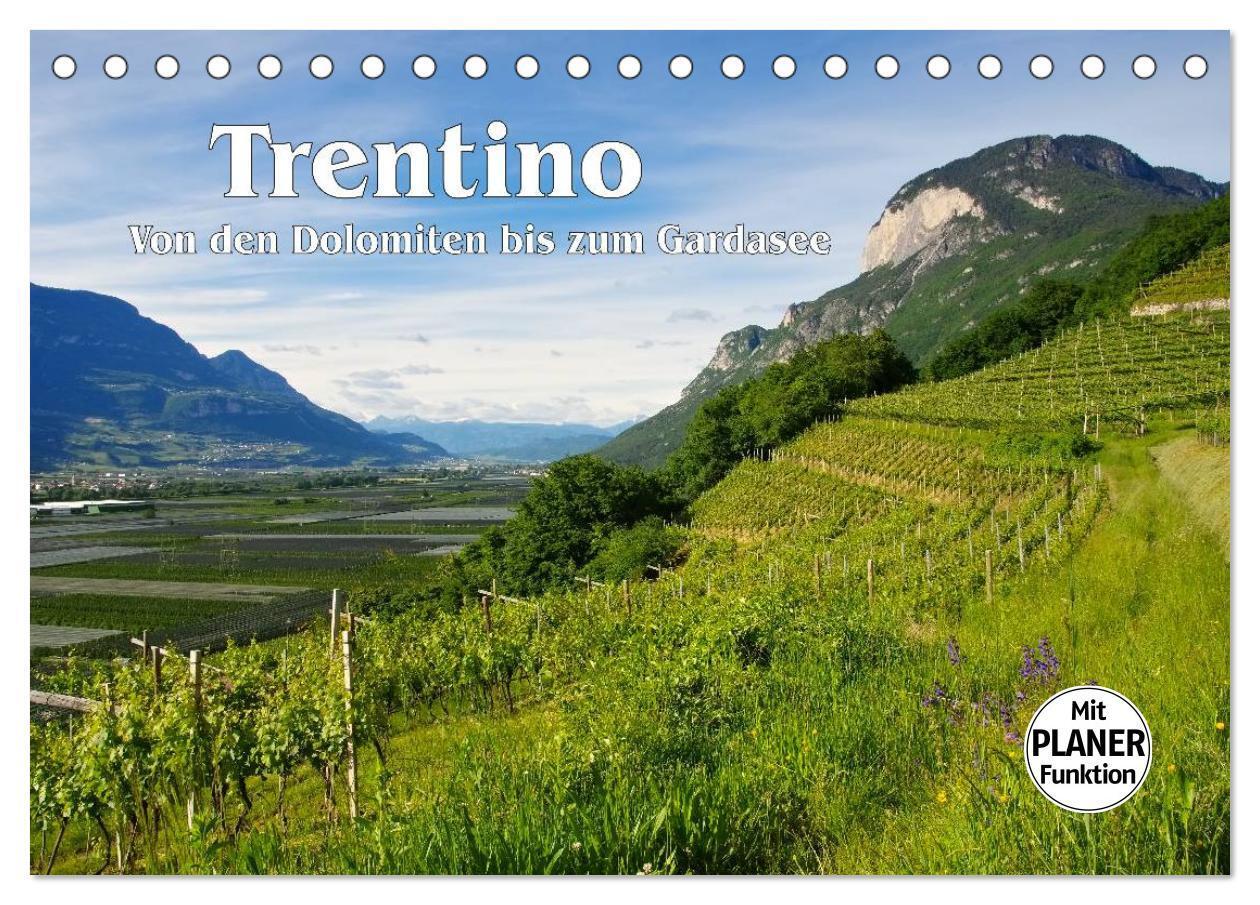 Cover: 9783383263798 | Trentino - Von den Dolomiten bis zum Gardasee (Tischkalender 2024...
