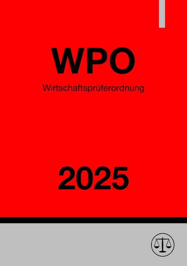 Cover: 9783818730611 | Wirtschaftsprüferordnung - WPO 2025 | Ronny Studier | Taschenbuch