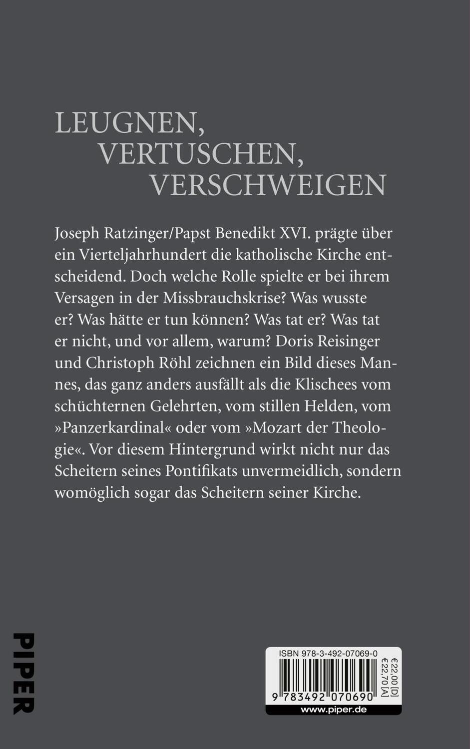 Rückseite: 9783492070690 | Nur die Wahrheit rettet | Doris Reisinger (u. a.) | Buch | Deutsch