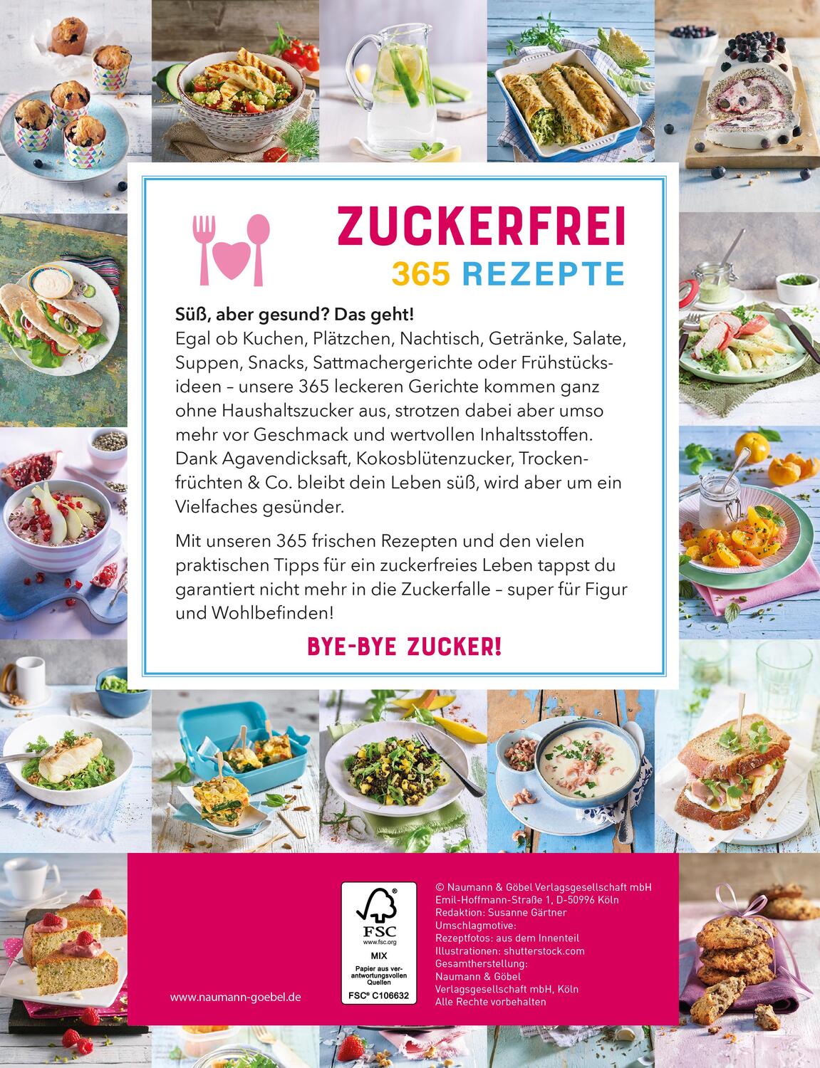 Rückseite: 9783625192657 | 365 Zuckerfrei-Rezepte | Taschenbuch | 365 Rezepte | 300 S. | Deutsch