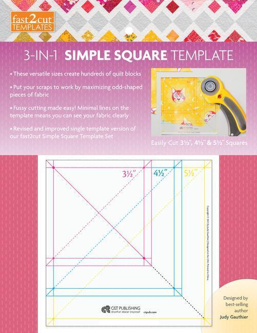Cover: 9781644033951 | fast2cut 3-in-1 Simple Square Template | Judy Gauthier | Taschenbuch