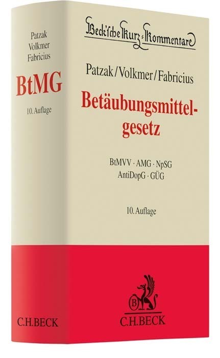 Cover: 9783406767579 | Betäubungsmittelgesetz | Harald Hans Körner (u. a.) | Buch | Deutsch