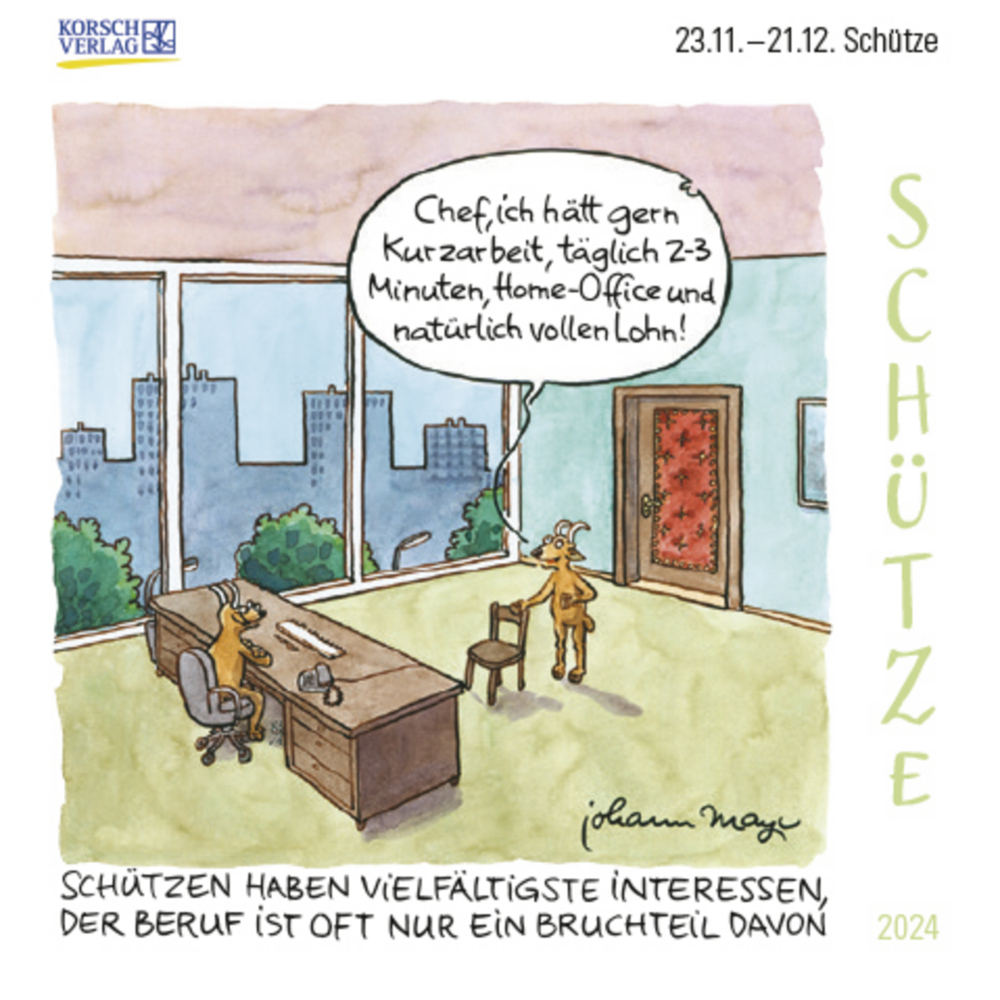 Cover: 9783731870333 | Schütze Mini 2024 | Korsch Verlag | Kalender | 13 S. | Deutsch | 2024