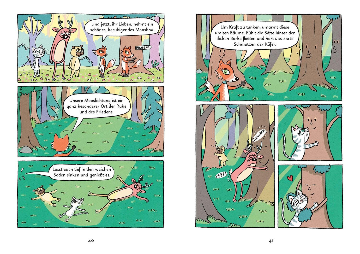 Bild: 9783570177617 | Mein Abenteuercomic - Mops und Kätt entdecken den Wald | Vera Schmidt