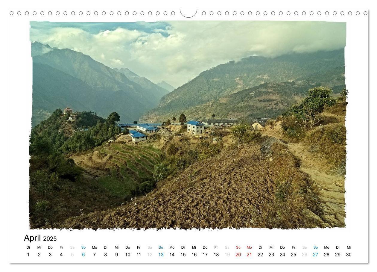 Bild: 9783435558476 | NEPAL GREAT HIMALAYA TRAIL - KULTUR ROUTE (Wandkalender 2025 DIN A3...