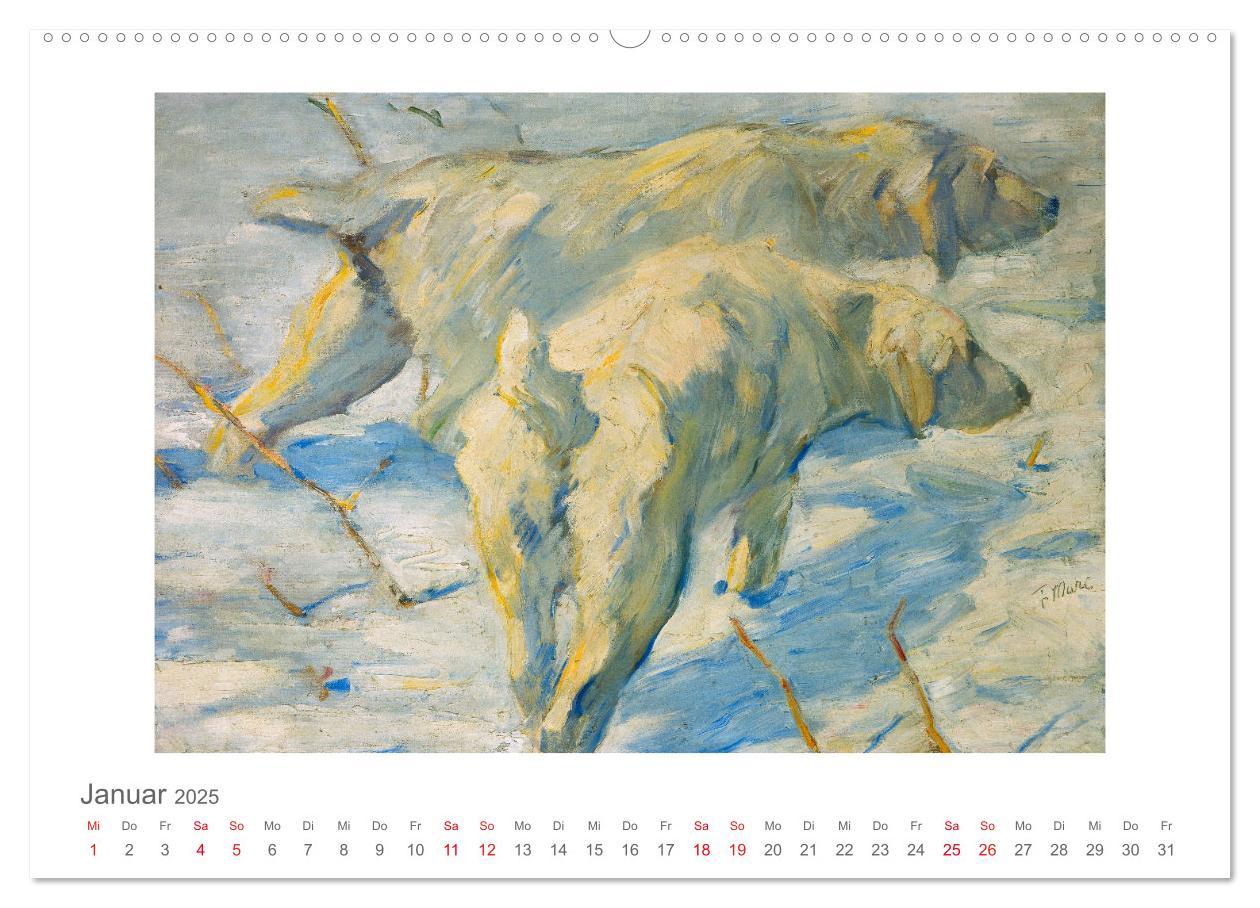 Bild: 9783435321520 | Franz Marc 2025 (hochwertiger Premium Wandkalender 2025 DIN A2...