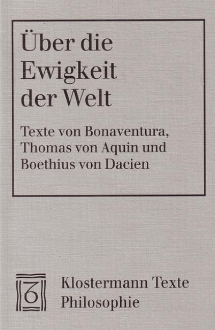 Cover: 9783465030973 | Über die Ewigkeit der Welt | Bonaventura (u. a.) | Taschenbuch | 2000