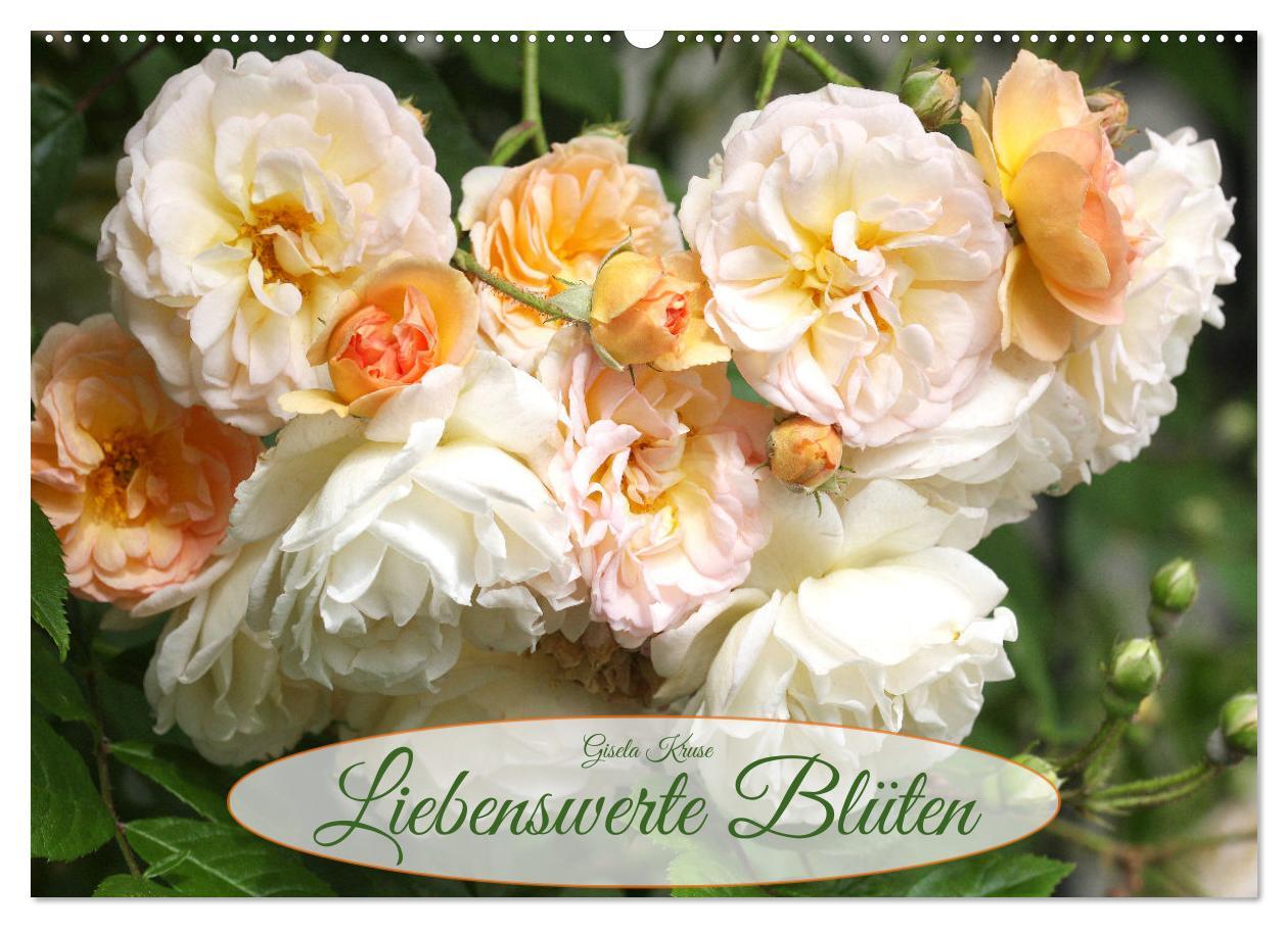 Cover: 9783435059300 | Liebenswerte Blüten (Wandkalender 2025 DIN A2 quer), CALVENDO...