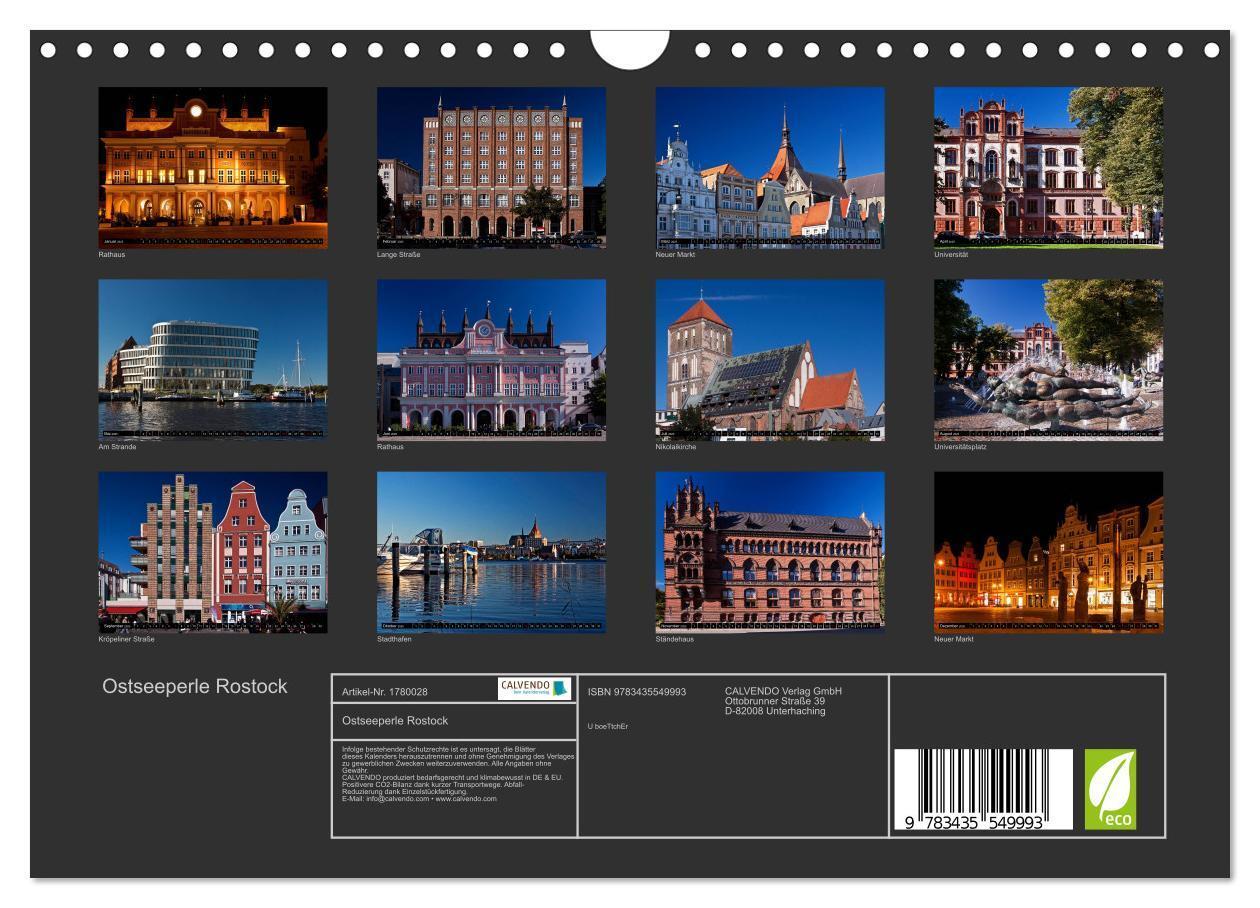 Bild: 9783435549993 | Ostseeperle Rostock (Wandkalender 2025 DIN A4 quer), CALVENDO...