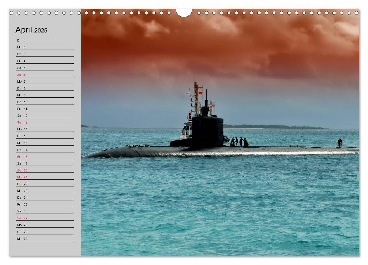 Bild: 9783435523467 | U-Boote. Militärische Ungetüme (Wandkalender 2025 DIN A3 quer),...