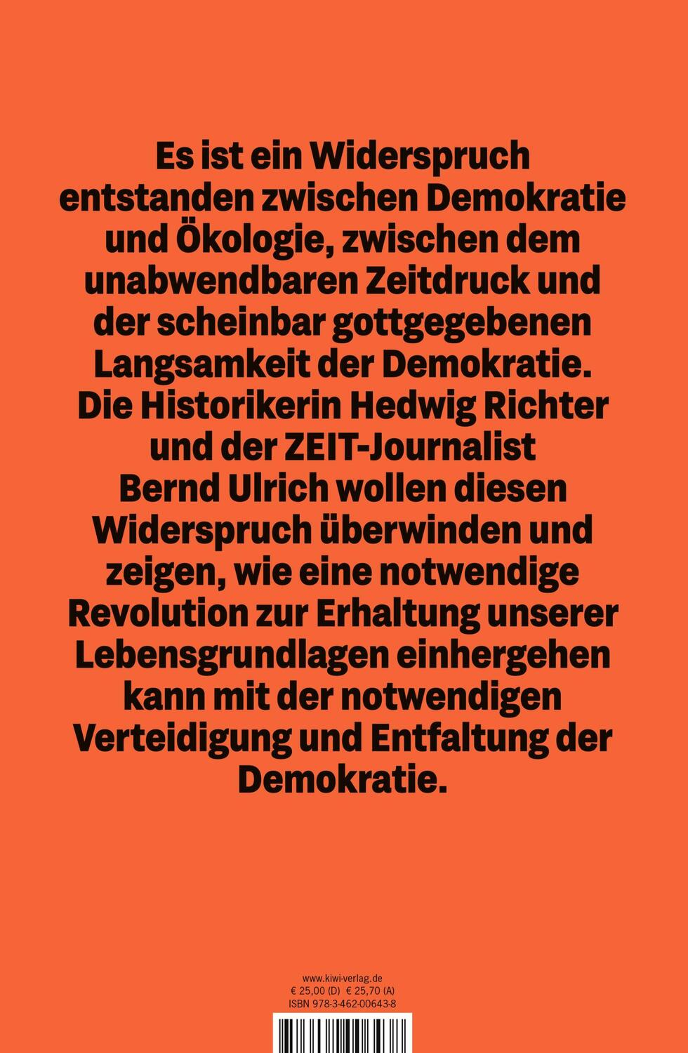 Rückseite: 9783462006438 | Demokratie und Revolution | Hedwig Richter (u. a.) | Buch | 368 S.