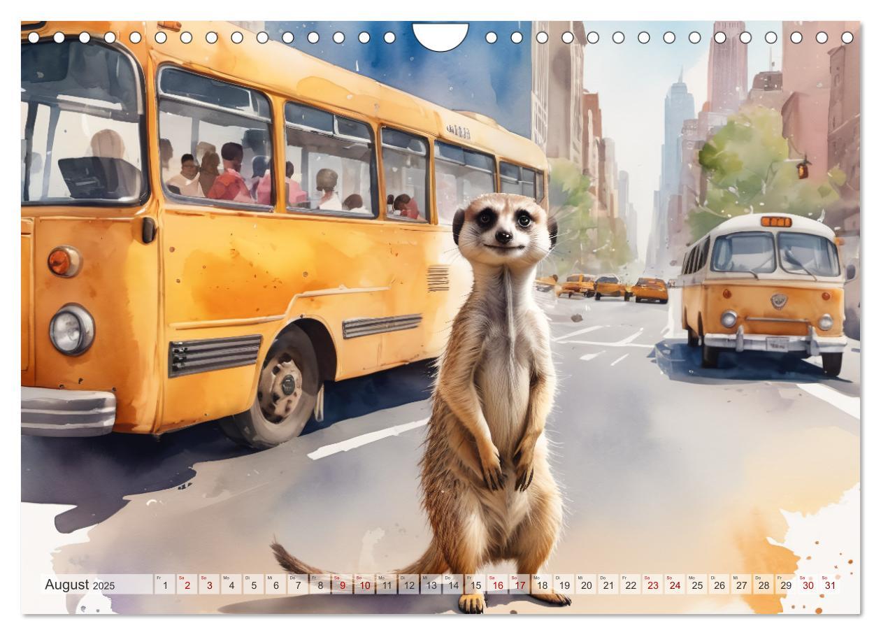 Bild: 9783383797880 | Erdmännchen in New York City (Wandkalender 2025 DIN A4 quer),...