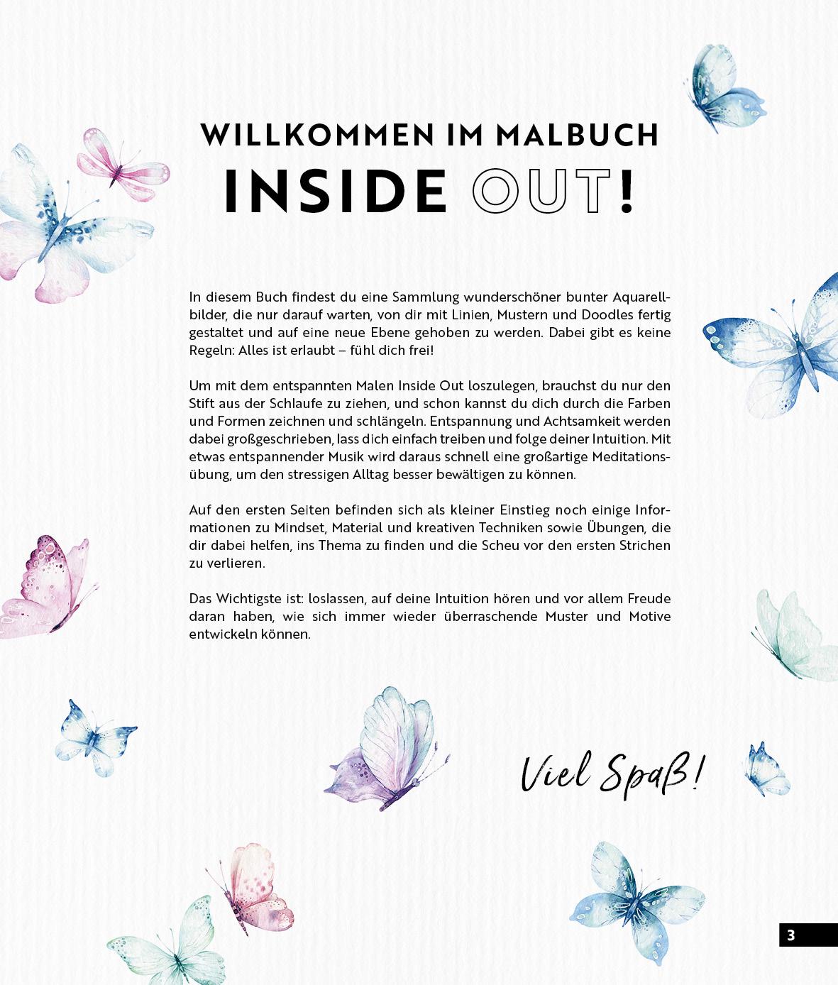 Bild: 9783745913576 | Malbuch Inside Out: Watercolor Tiere | Taschenbuch | 128 S. | Deutsch