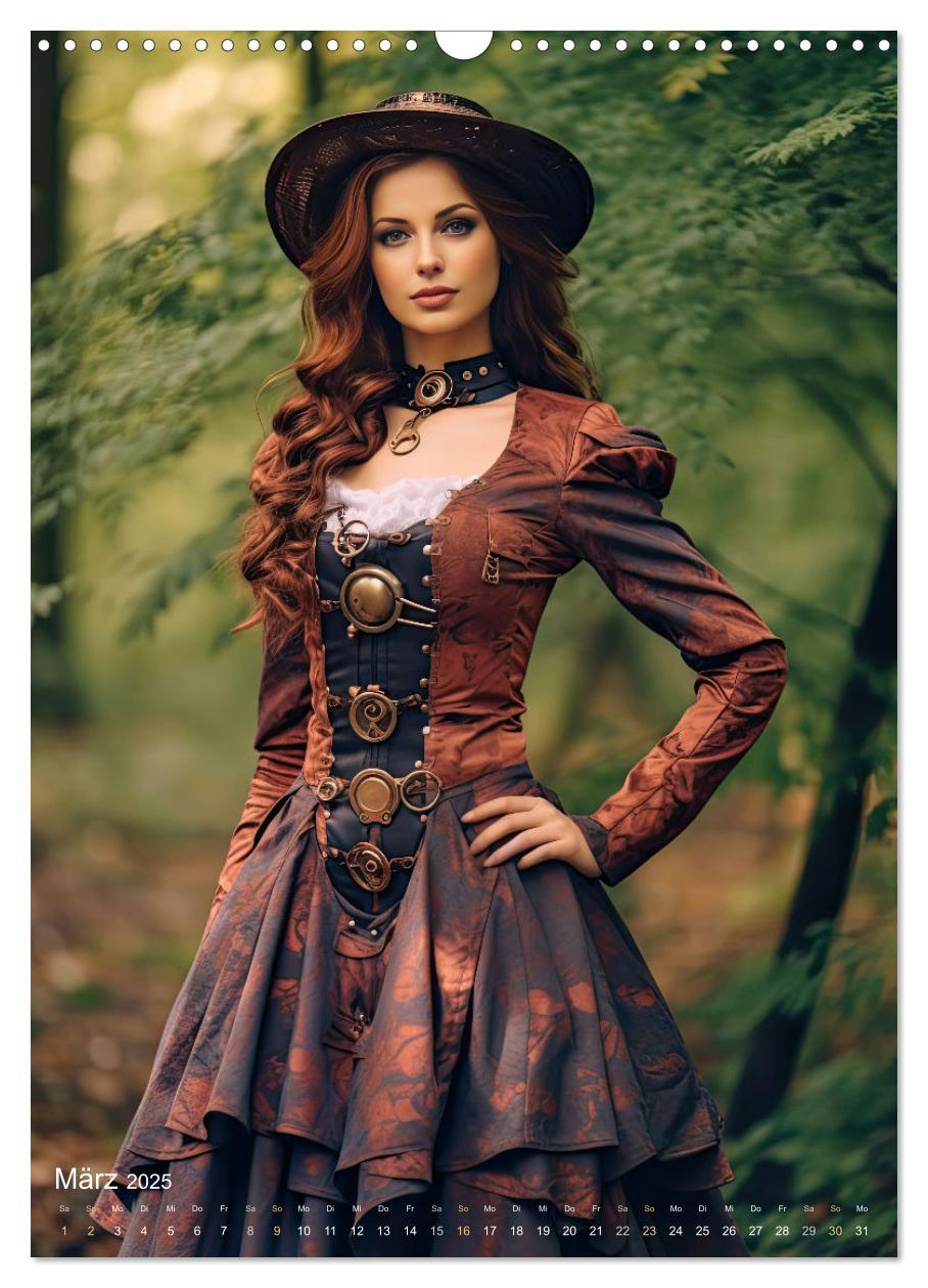 Bild: 9783435870554 | Steampunk Ladies (Wandkalender 2025 DIN A3 hoch), CALVENDO...