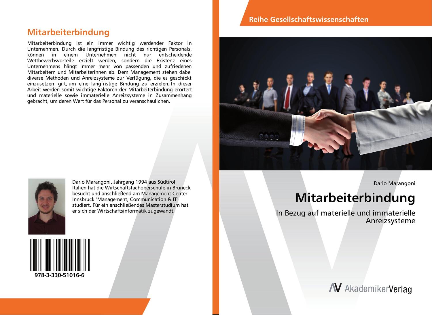 Cover: 9783330510166 | Mitarbeiterbindung | Dario Marangoni | Taschenbuch | Paperback | 2017