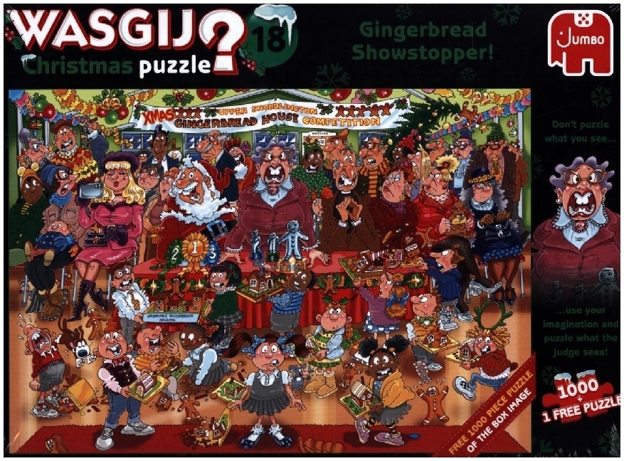Cover: 8710126250174 | Wasgij Christmas 18 - Lebkuchen Showstopper | Spiel | Deutsch | 2023