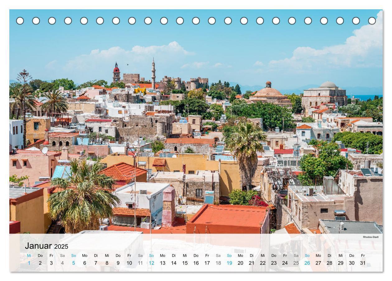 Bild: 9783383880872 | Rhodos - Die Highlights der Insel (Tischkalender 2025 DIN A5 quer),...