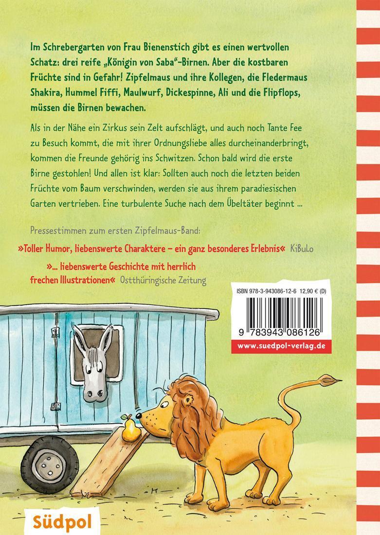 Rückseite: 9783943086126 | Zipfelmaus und die Königin von Saba - Ein Gartenkrimi | Uwe Becker