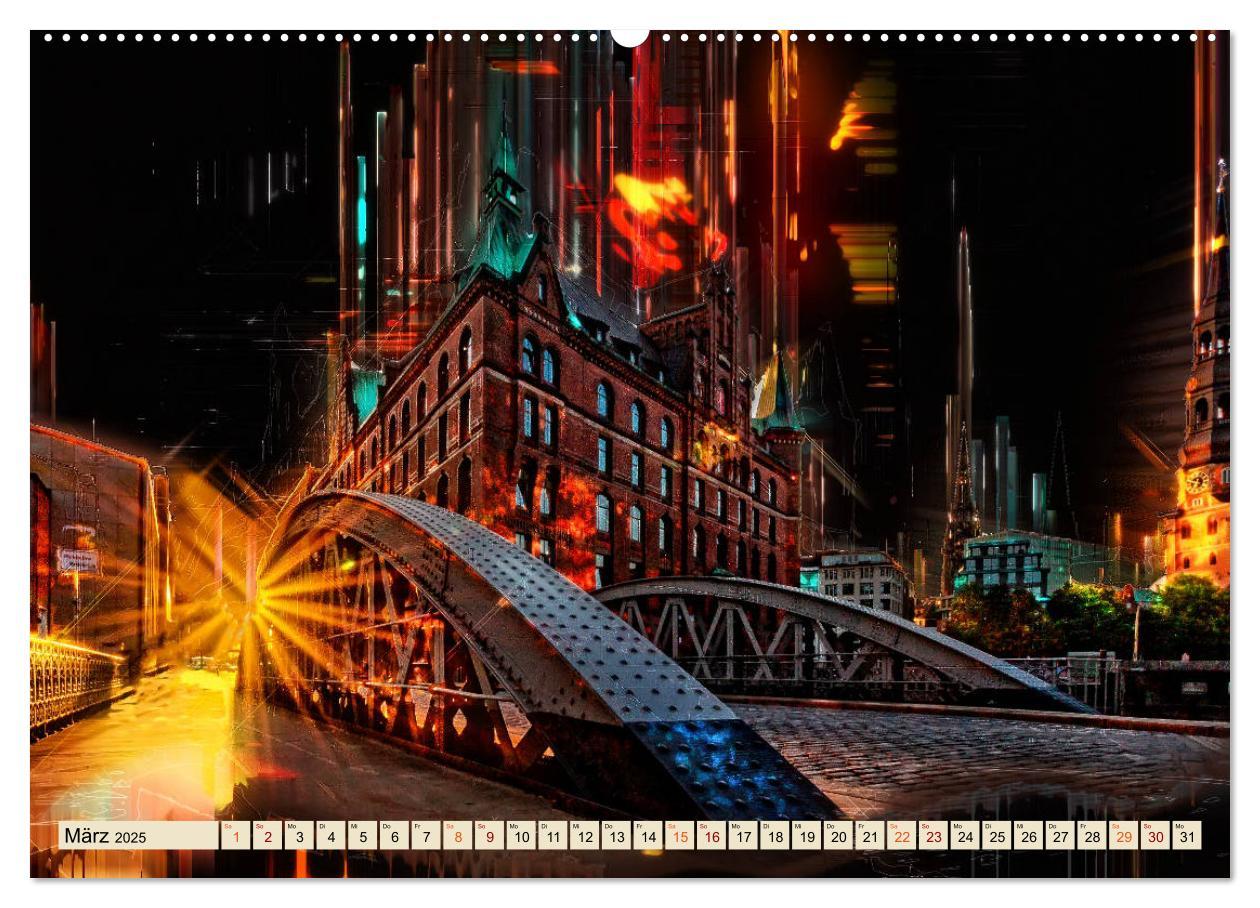 Bild: 9783435266203 | Hamburg abstrakt (Wandkalender 2025 DIN A2 quer), CALVENDO...