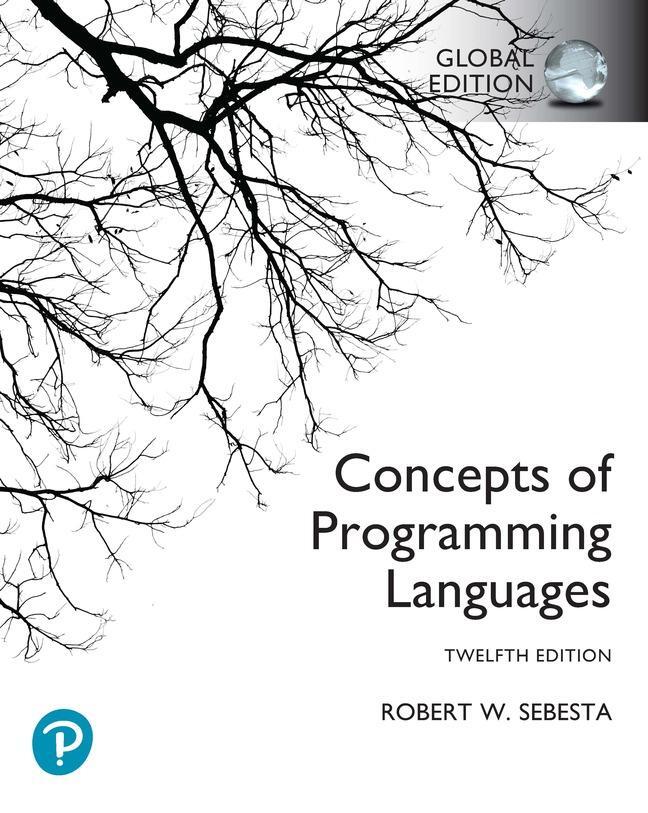 Cover: 9781292436821 | Concepts of Programming Languages, Global Edition | Robert Sebesta