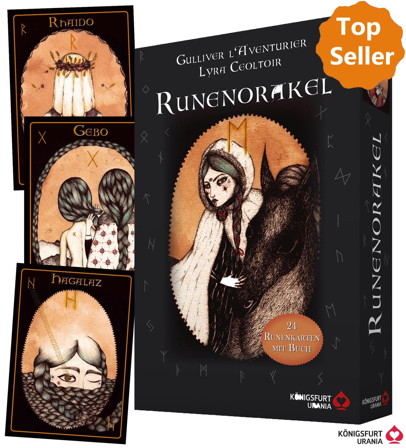 Cover: 9783868267853 | Runenorakel | 24 Runenkarten mit Buch | Taschenbuch | 208 S. | Deutsch