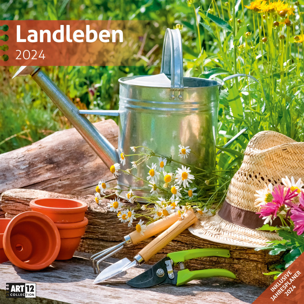 Cover: 9783838444161 | Landleben Kalender 2024 - 30x30 | Ackermann Kunstverlag | Kalender