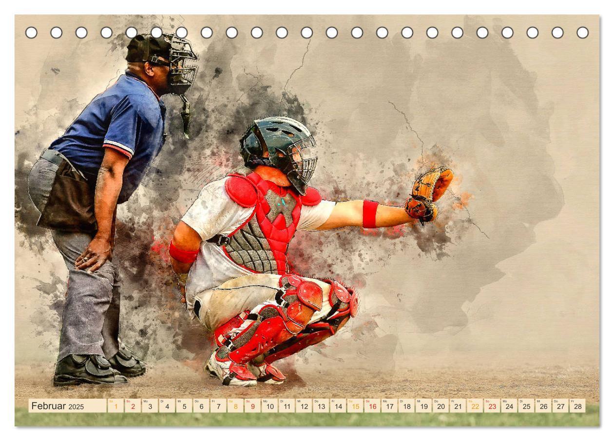 Bild: 9783435405633 | Ich liebe Baseball (Tischkalender 2025 DIN A5 quer), CALVENDO...