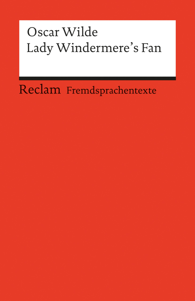 Cover: 9783150091876 | Lady Windermere's Fan | Oscar Wilde | Taschenbuch | Deutsch | 1986