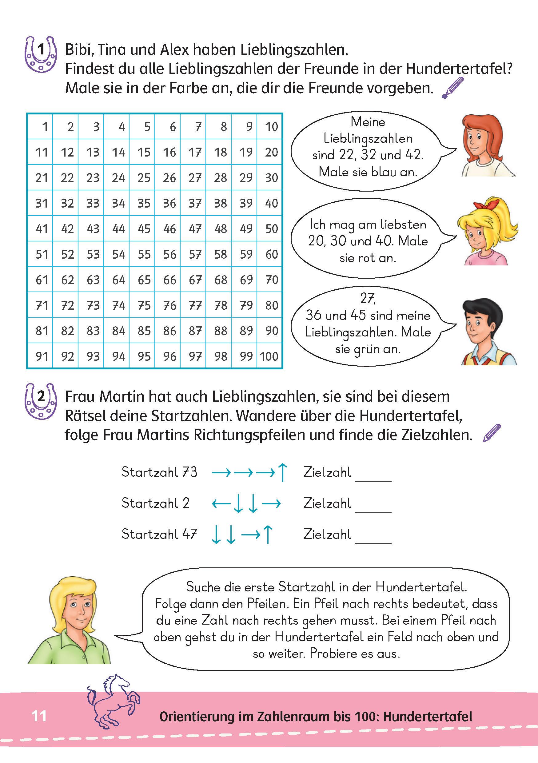 Bild: 9783129498064 | Bibi &amp; Tina: Mein Lernrätsel-Block Mathematik für die 2. Klasse | Buch