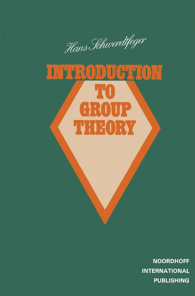 Cover: 9789028604957 | Introduction to Group Theory | Hans Schwerdtfeger | Taschenbuch | xvi