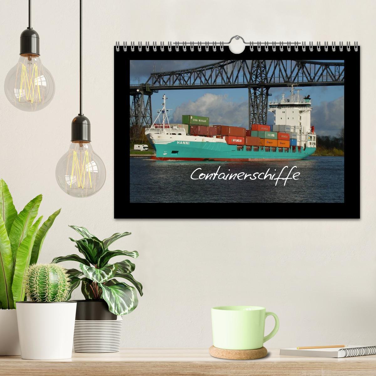 Bild: 9783435738670 | Containerschiffe (Wandkalender 2025 DIN A4 quer), CALVENDO...