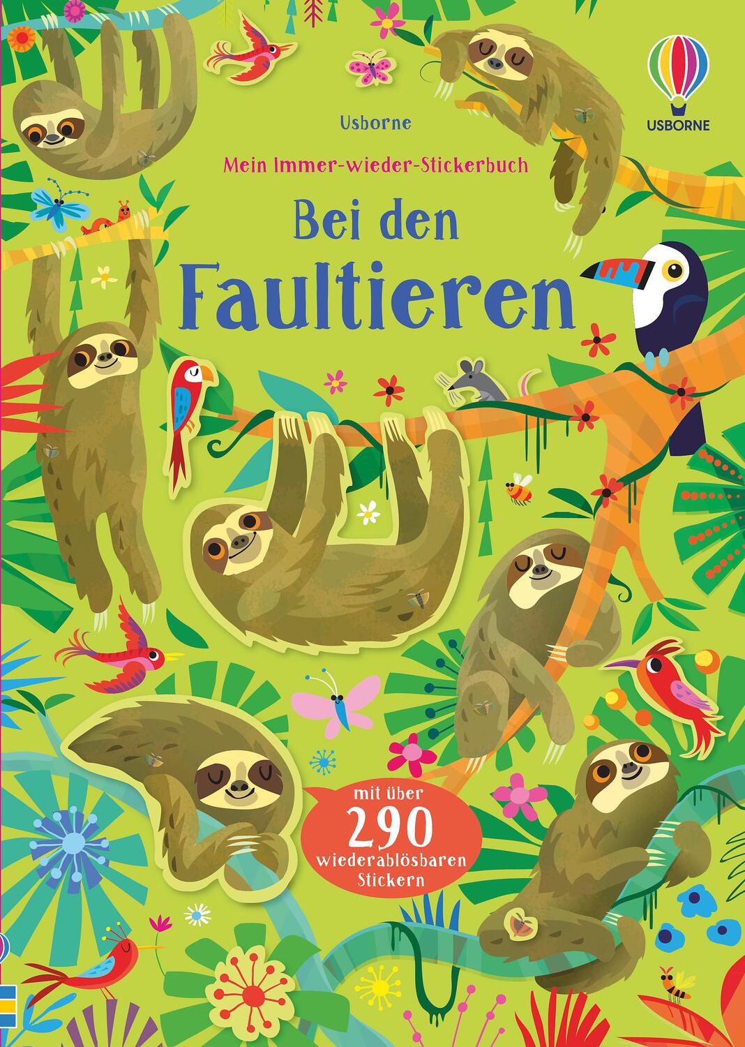 Cover: 9781789414370 | Mein Immer-wieder-Stickerbuch: Bei den Faultieren | Kirsteen Robson