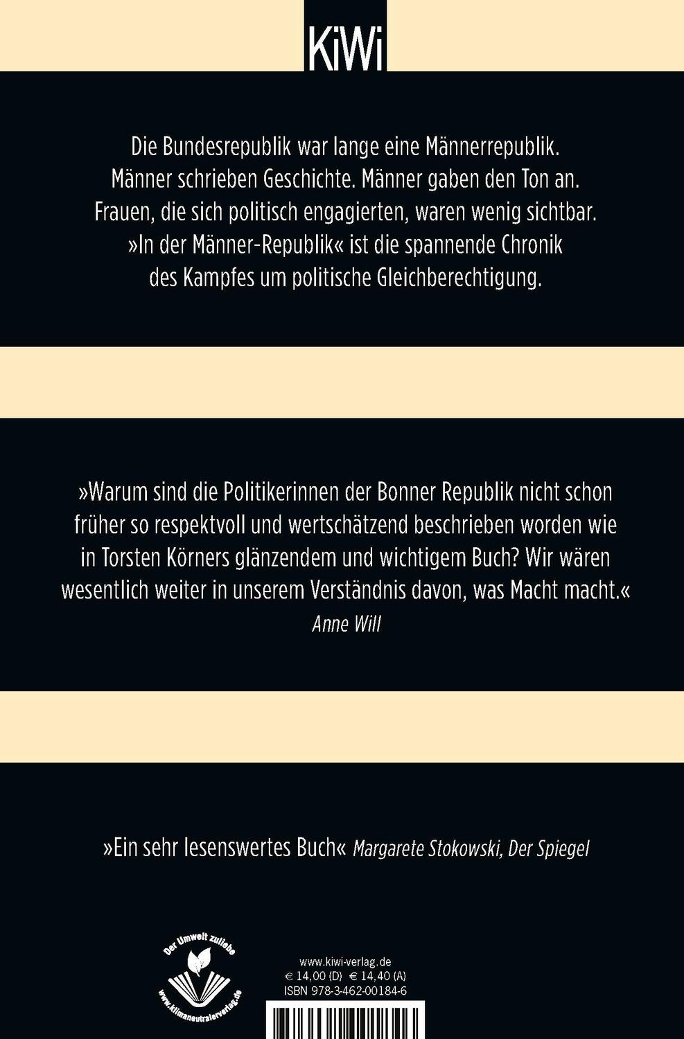 Rückseite: 9783462001846 | In der Männer-Republik | Wie Frauen die Politik eroberten | Körner