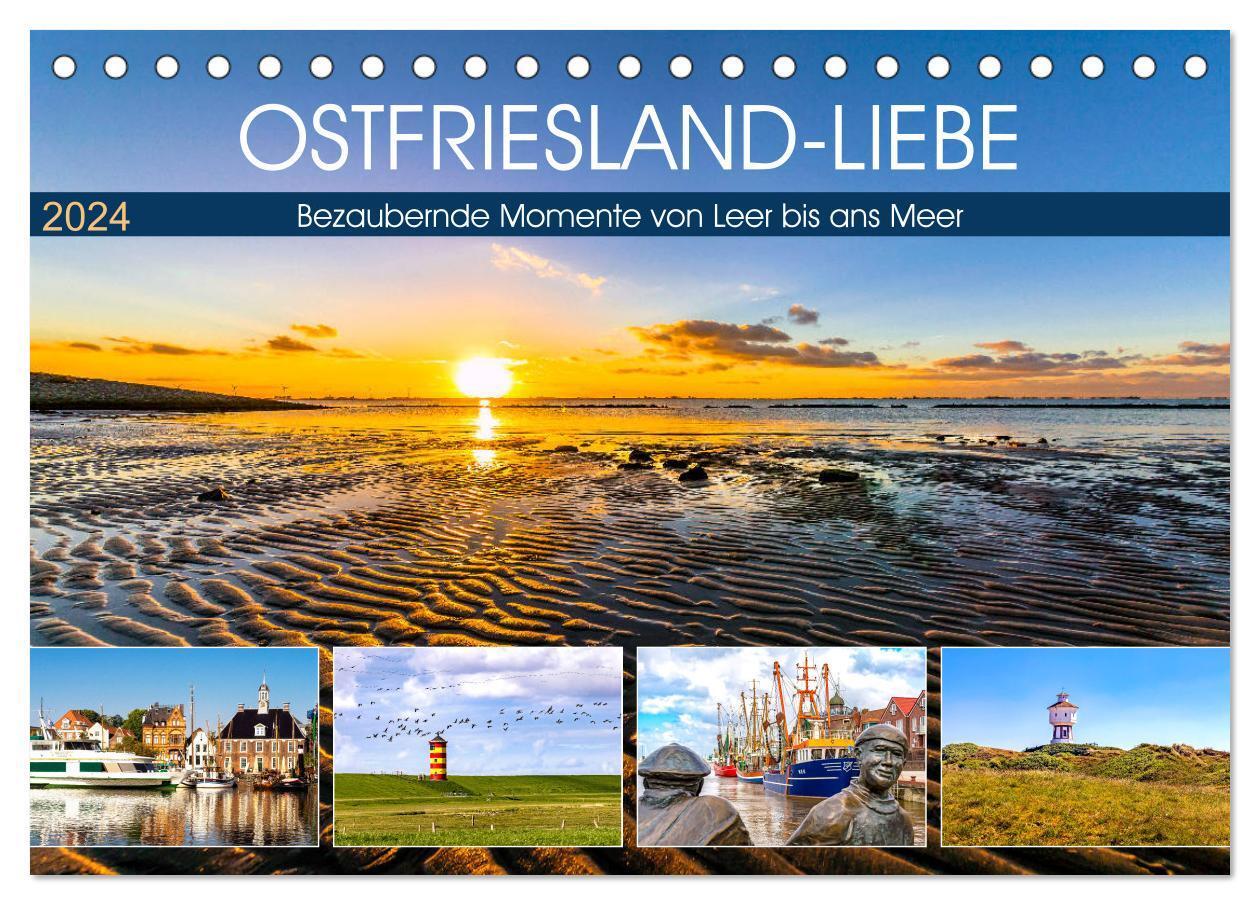 Cover: 9783675560338 | OSTFRIESLAND-LIEBE (Tischkalender 2024 DIN A5 quer), CALVENDO...