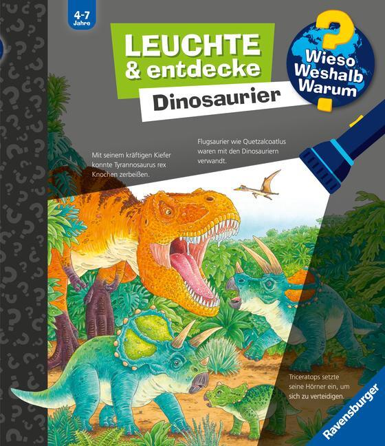 Cover: 9783473600458 | Wieso? Weshalb? Warum? Leuchte und entdecke: Dinosaurier...