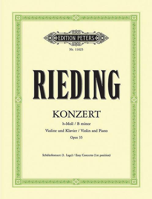 Cover: 9790014107673 | Konzert h-Moll op. 35 | Oskar Rieding | Broschüre | Deutsch | 2007