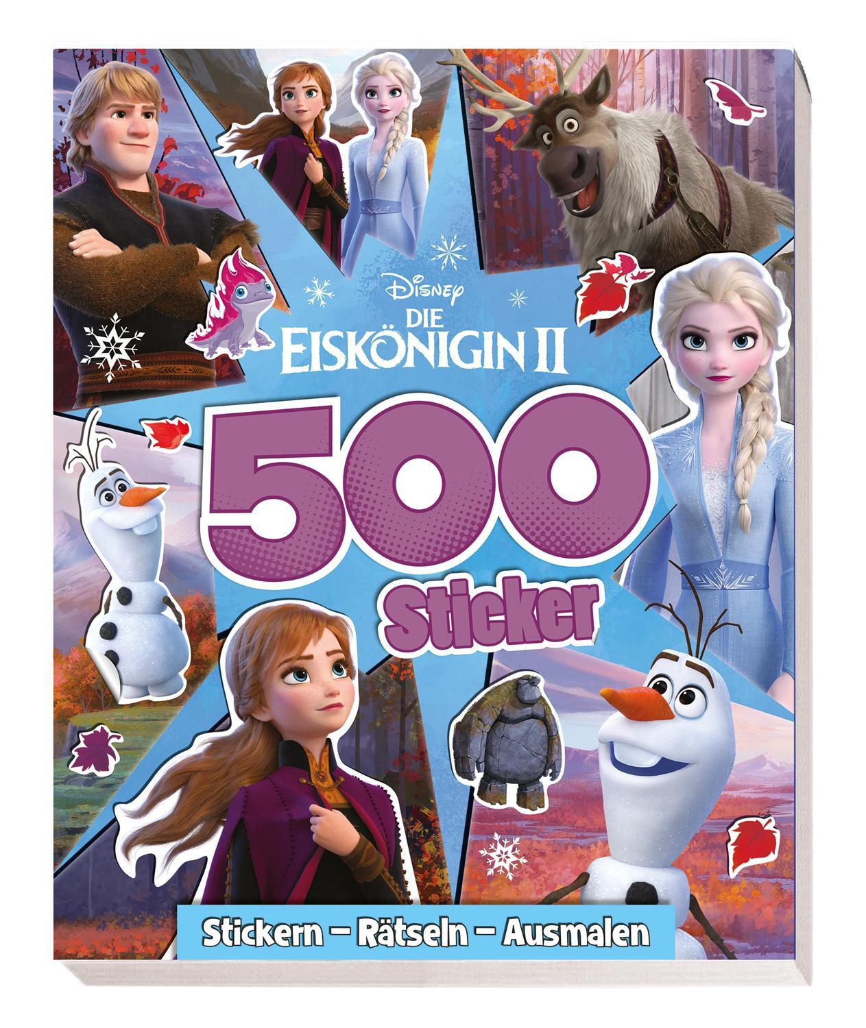 Cover: 9783833244780 | Disney Die Eiskönigin 2: 500 Sticker - Stickern - Rätseln - Ausmalen