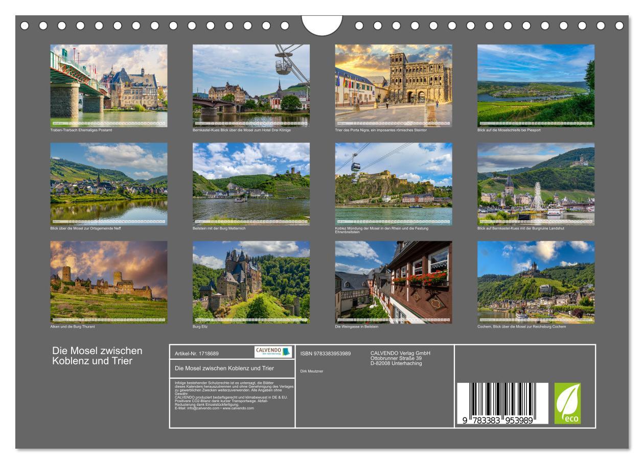 Bild: 9783383953989 | Die Mosel zwischen Koblenz und Trier (Wandkalender 2025 DIN A4...