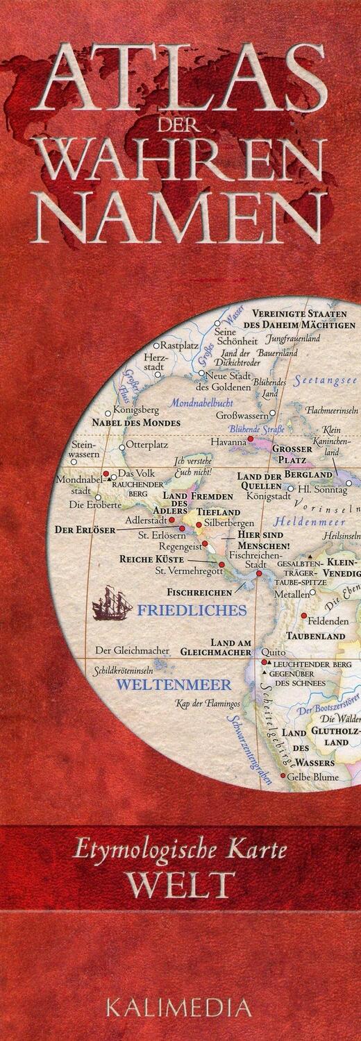 Cover: 9783981030150 | Atlas der Wahren Namen - Welt | Etymologische Karte | (Land-)Karte