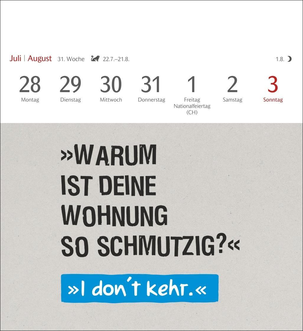 Bild: 9783840034800 | Typo-Sprüche-Kalender Postkartenkalender 2025 - Wochenkalender mit...