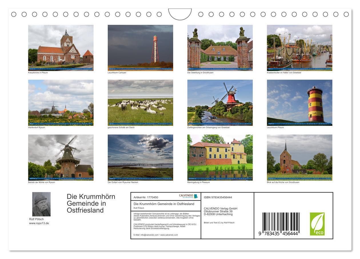 Bild: 9783435456444 | Die Krummhörn Gemeinde in Ostfriesland (Wandkalender 2025 DIN A4...