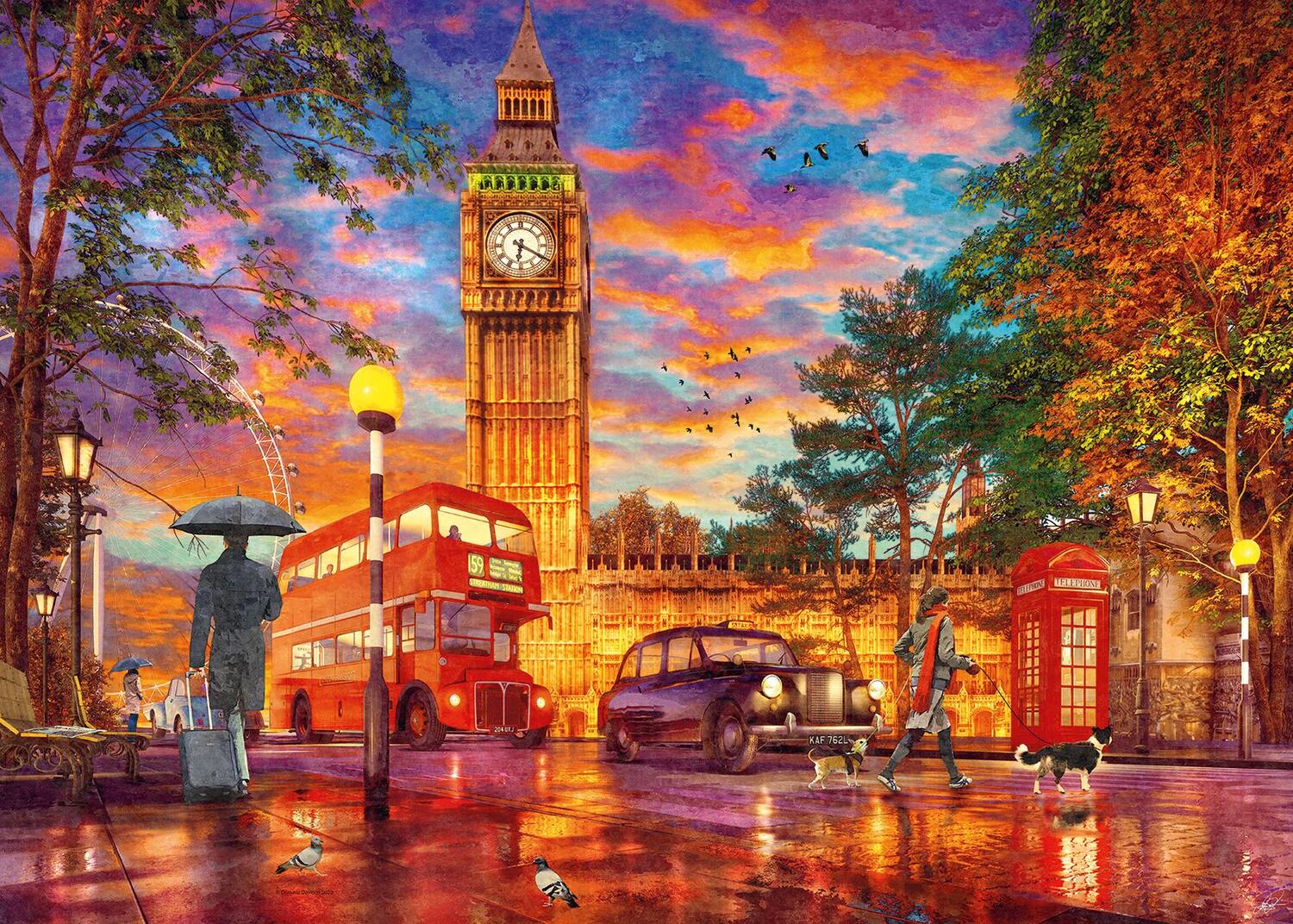 Cover: 4005555001843 | Ravensburger Puzzle 12000184 - Sonnenuntergang in London - 1000...